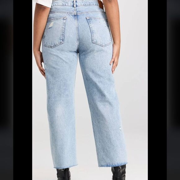 Anine Bing Distresser Button Fly Gavin Jeans Womens‎ Sz 26 Raw Hem - Picture 16 of 16